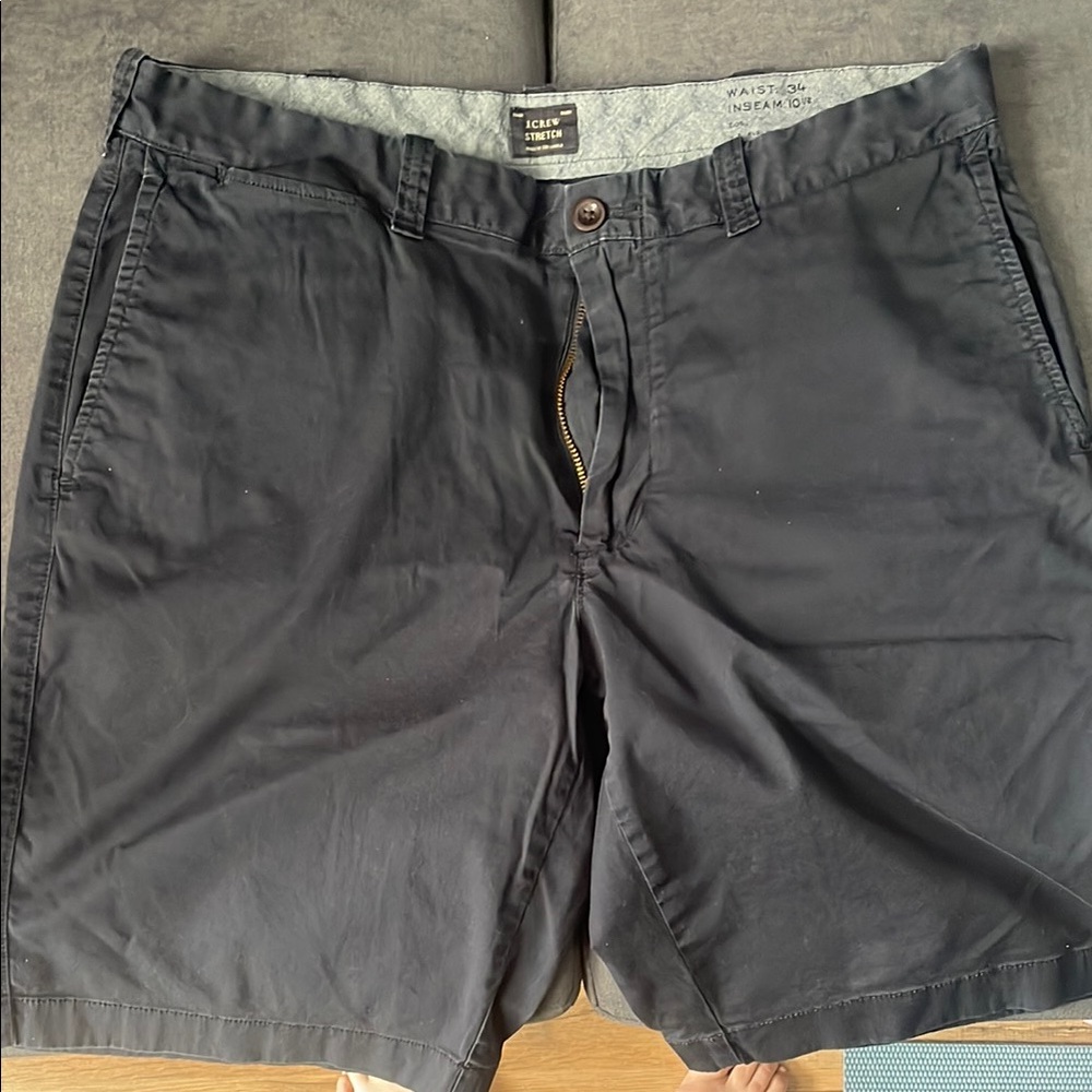Club Room Black Flat Front Shorts Casual Style